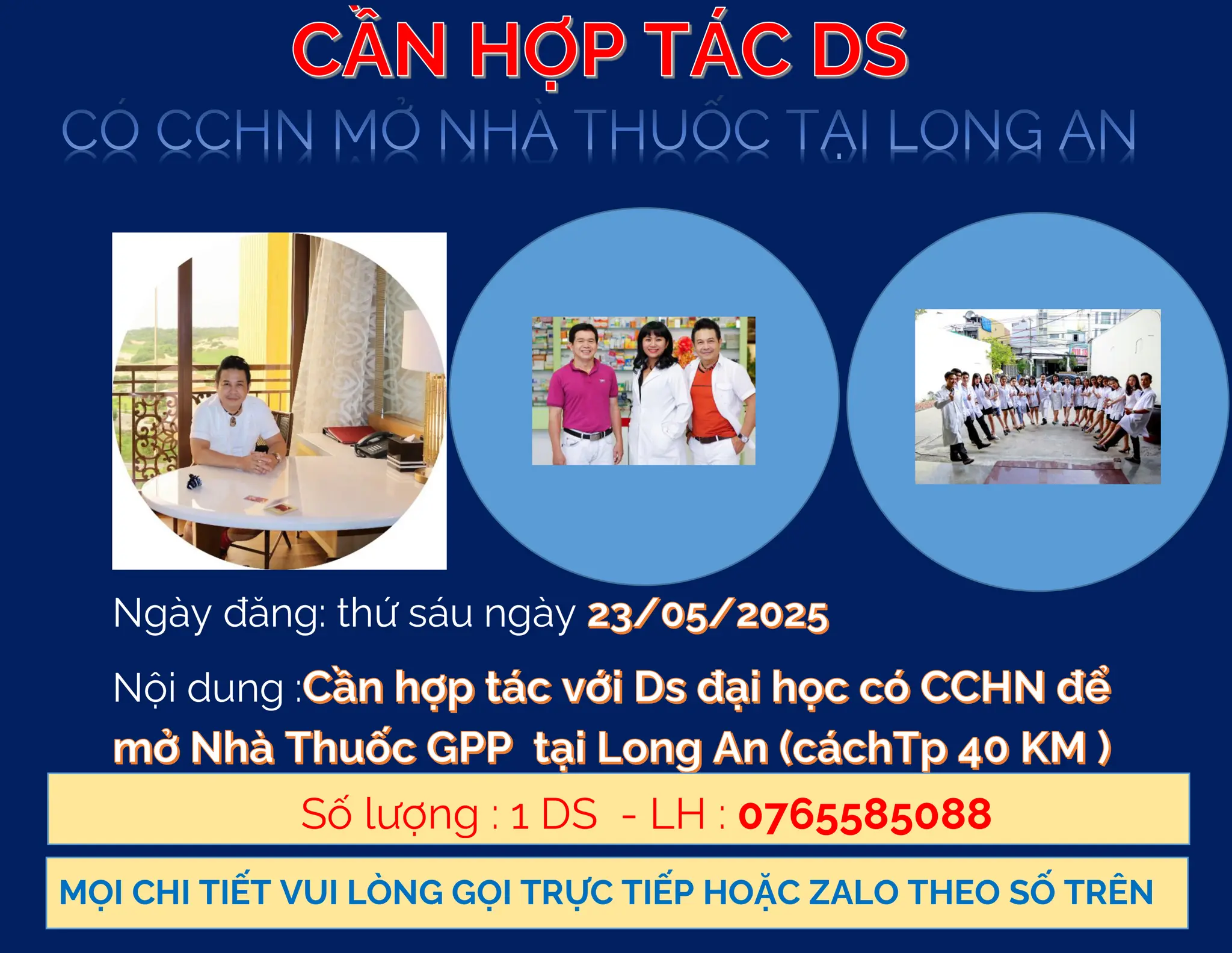 CẦN HỢP TÁC DƯỢC SĨ CÓ CCHN 8 Can bang Ds o Tp TN 2048